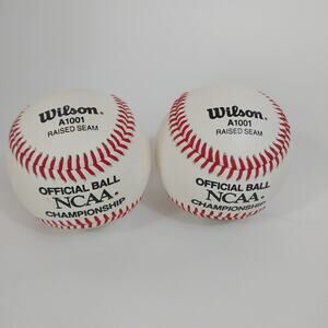 Vintage Wilson A1001 NCAA Championship Baseballs Signed Read‎ Desc.